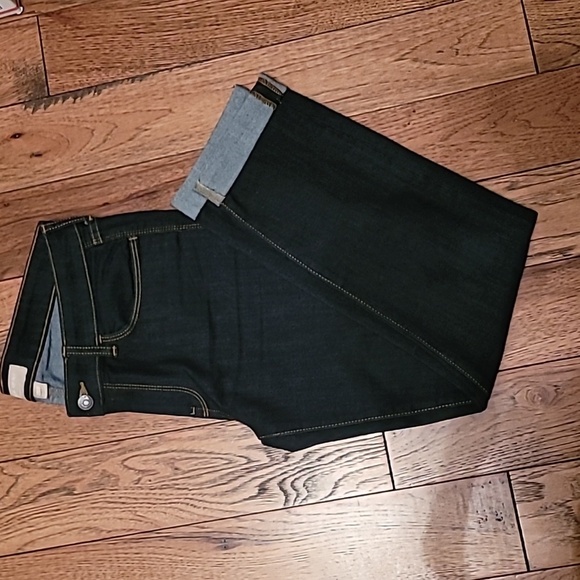 Banana Republic Skinny Fit Dark Denim Jeans with Cuff - 29/8 - Picture 5 of 6